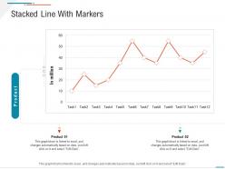 Stacked line with markers business expenses summary ppt topics