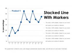 Stacked line with markers powerpoint layout