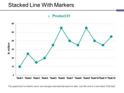 Stacked line with markers ppt themes