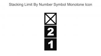 Stacking Limit By Number Symbol Monotone Icon In Powerpoint Pptx Png And Editable Eps Format
