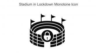 Stadium In Lockdown Monotone Icon In Powerpoint Pptx Png And Editable Eps Format