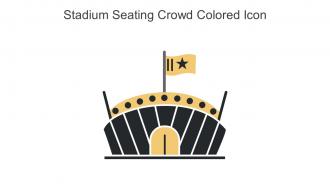 Stadium Seating Crowd Colored Icon In Powerpoint Pptx Png And Editable Eps Format
