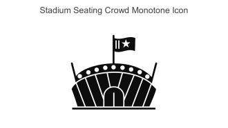 Stadium Seating Crowd Monotone Icon In Powerpoint Pptx Png And Editable Eps Format
