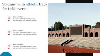 Stadium With Athletic Track For Field Events