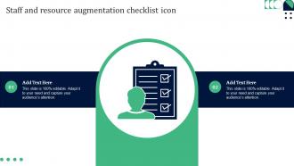 Staff And Resource Augmentation Checklist Icon