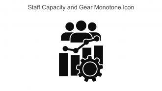 Staff Capacity And Gear Monotone Icon In Powerpoint Pptx Png And Editable Eps Format