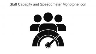 Staff Capacity And Speedometer Monotone Icon In Powerpoint Pptx Png And Editable Eps Format