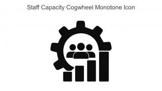 Staff Capacity Cogwheel Monotone Icon In Powerpoint Pptx Png And Editable Eps Format