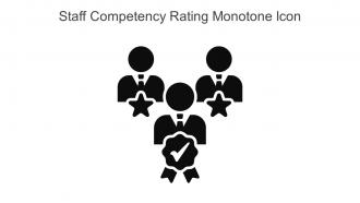 Staff Competency Rating Monotone Icon In Powerpoint Pptx Png And Editable Eps Format
