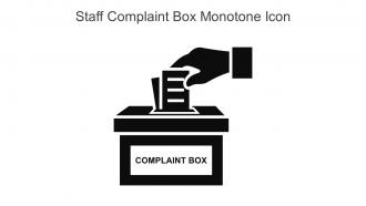 Staff Complaint Box Monotone Icon In Powerpoint Pptx Png And Editable Eps Format