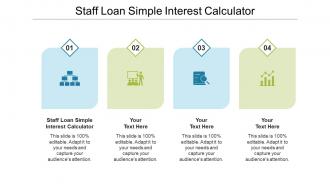 Staff debt simple interest calculator ppt powerpoint presentation portfolio smartart cpb