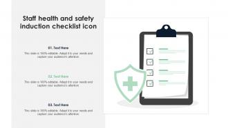 Staff Health And Safety Induction Checklist Icon