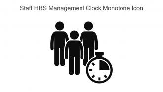 Staff HRS Management Clock Monotone Icon In Powerpoint Pptx Png And Editable Eps Format