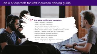 Staff Induction Training Guide Powerpoint Presentation Slides