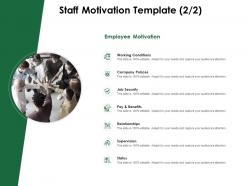 Staff motivation template company polices ppt powerpoint presentation pictures display