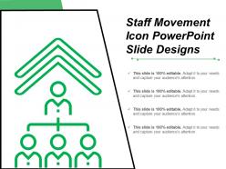 Staff movement icon powerpoint slide designs