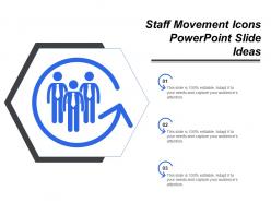 Staff movement icons powerpoint slide ideas