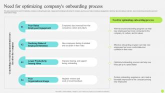 Staff Onboarding And Training Need For Optimizing Companys Onboarding Process