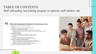 Staff Onboarding And Training Program To Optimize Staff Attrition Rate Complete Deck Colorful Downloadable