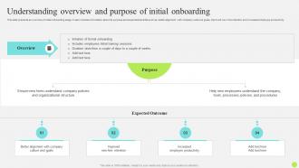 Staff Onboarding And Training Understanding Overview And Purpose Of Initial Onboarding