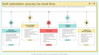 Staff Orientation Process For Small Firms