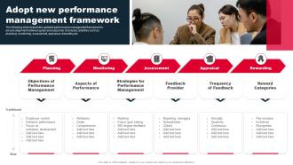 Staff Performance Management Adopt New Performance Management Framework