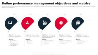 Staff Performance Management Define Performance Management Objectives