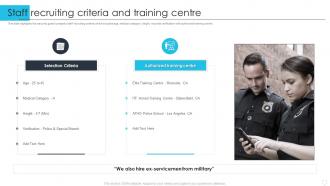 Staff Recruiting Criteria And Training Centre Manpower Security Services Company Profile