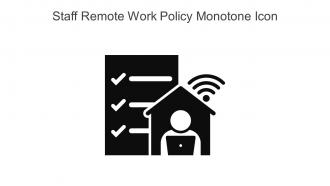 Staff Remote Work Policy Monotone Icon In Powerpoint Pptx Png And Editable Eps Format