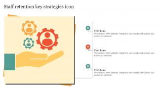 Staff Retention Key Strategies Icon