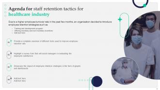 Staff Retention Tactics For Healthcare Industry Powerpoint Presentation Slides Pre-designed Best