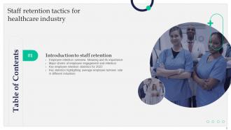 Staff Retention Tactics For Healthcare Industry Powerpoint Presentation Slides Idea Good