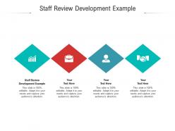 Staff review development example ppt powerpoint presentation diagrams cpb