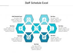Staff schedule excel ppt powerpoint presentation infographics cpb