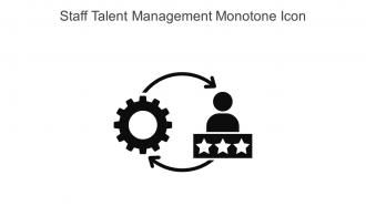 Staff Talent Management Monotone Icon In Powerpoint Pptx Png And Editable Eps Format