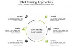 Staff training approaches ppt powerpoint presentation gallery themes cpb