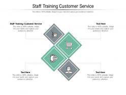 Staff training customer service ppt powerpoint presentation styles icon cpb