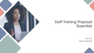 Staff Training Proposal Essentials PPT Structure AT