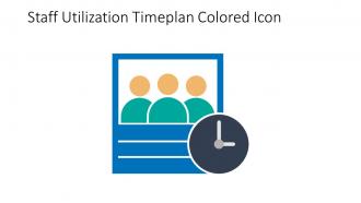 Staff Utilization Timeplan Colored Icon In Powerpoint Pptx Png And Editable Eps Format