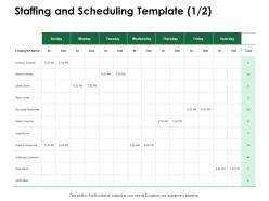 Staffing And Scheduling Template Audiences Attention Ppt Powerpoint Presentation Portfolio