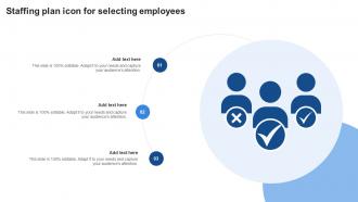 Staffing Plan Icon For Selecting Employees