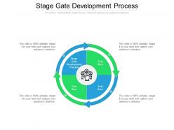 Stage gate development process ppt powerpoint presentation ideas examples cpb