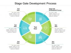 Stage gate development process ppt powerpoint presentation infographics smartart cpb