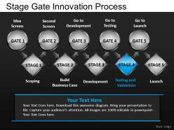 Stage gate innovation powerpoint presentation slides db