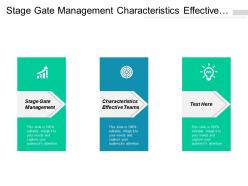 Stage gate management characteristics effective teams prioritization matrix cpb
