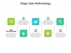 Stage gate methodology ppt powerpoint presentation icon guidelines cpb