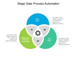Stage gate process automation ppt powerpoint presentation icon inspiration cpb