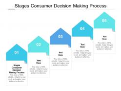 Stages consumer decision making process ppt powerpoint presentation layouts influencers cpb
