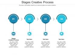Stages creative process ppt powerpoint presentation show deck cpb
