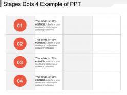 Stages dots 4 example of ppt